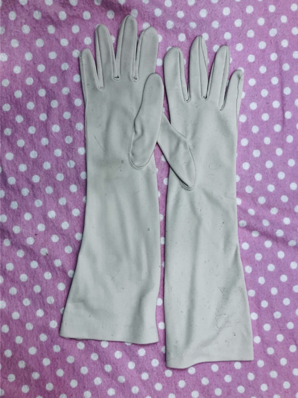 Vintage Ladies Cream Gloves 7 - Picture 5 of 7